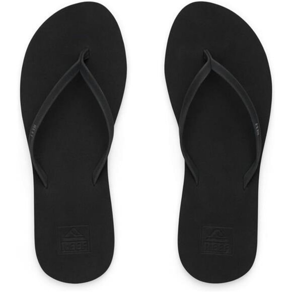 REEF Womens Flip Flops Black Lightweight Beach Sandals Soft EVA Footbed - Picture 5 of 7